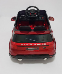 Land Rover Mini - Auto na akumulator sa kožnim sedištem i mekim gumama - Crveni - Img 6