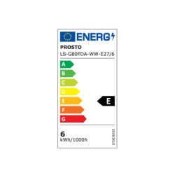 LED filament sijalica dimabilna toplo bela 6W   ( LS-G80FDA-WW-E27/6 )-2