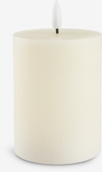 LED sveća Ø8xV10cm prljavo bela