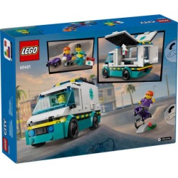 Lego city emergency ambulance ( LE60451 ) -2