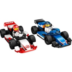 Lego city f1 williams racing  and  haas f1 race cars ( LE60464 ) -3