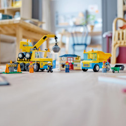 Lego Građevinski kamioni i kran sa kuglom ( 60391 ) - Img 16