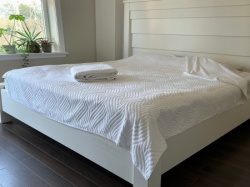 Letnji frotirni prekrivač - Sara - 200x200cm Bela boja ( VLK000543-Sarabela )