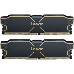 Lexar 16GB THOR DDR5 6000 CL38 1.3V Memory with heatsink, Dual pack, Black Color, EAN: 843367136094 ( LD5U16G60C38LG-RGD )