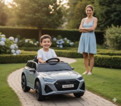 Licencirani Audi RS 6 na baterije 2206 sivi