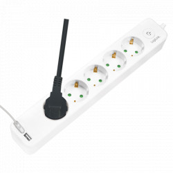 Logilink produžni kabl 5 mesta, 2 USB, prekidač, 1.5m, beli ( 4783 ) - Img 5