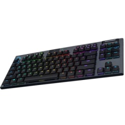 Logitech G915 TKL tenkeyless lightspeed wireless RGB Mechanical Gaming Keyboard - carbon - US INTL - 2.4GHZBT - INTNL - tactile switch ( 92-3