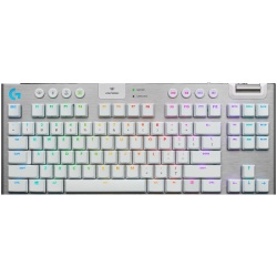 Logitech g915 x lightspeed tkl wireless gaming keyboard - white - us int'l - 2.4ghz/bt  - emea28i-935 - tactile ( 920-012737 ) -1