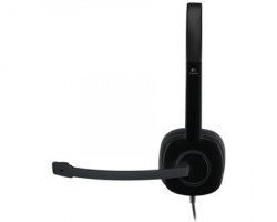 Logitech H151 stereo headset single jack slušalice sa mikrofonom crne  - Img 3