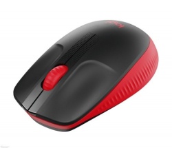 Logitech M190 full size wireless mouse red