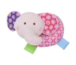 Lorelli plišana zvečka donut (krofna) - slonce (roze) ( 10191340005 )