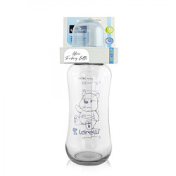 Lorelli staklena flasica 240ml (6m+) - moonlight blue ( 10200620004 )  - Img 2