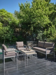 Lounge garnitura 4,5os. bež-6