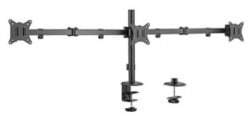 MA-D3-01 Gembird Podesivi stoni drzac za monitor sa tri ruke,tilt,rotacija, okretanje, 17-27 max.7kg - Img 1