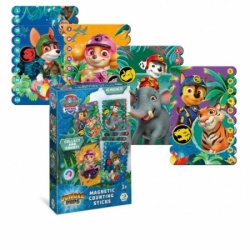 Magnetne puzzle patrolne sape stapici dzungla 40pcs 200654 ( 104/200654 )