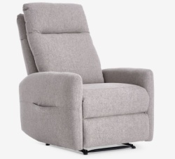 Masažna fotelja svetlo siva