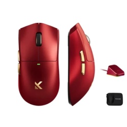 McHose K7 Ultra Iron Red /PAW 3950/8K Hz/Omron Mechanical Bežični gaming miš