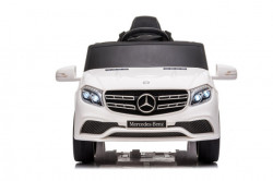 Mercedes Džip GL63 Licencirani dečiji automobil na akumulator sa kožnim sedištem i mekim gumama - Beli - Img 7