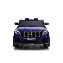 Mercedes GLC 63 S AMG 4x4 - Plavi Licencirani Dvosed na akumulator sa kožnim sedištima i mekim gumama - Img 8