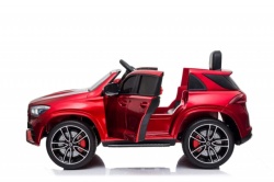 Mercedes GLE 450 AMG - Crveni Licencirani Auto na akumulator sa kožnim sedištem i mekim gumama - Img 3