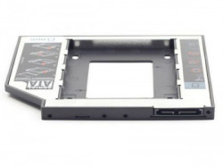 MF-95-01 Gembird Fioka za montazu 2.5 SSD/SATA HDD(do 9.5mm) u 5.25 leziste u Laptop umesto optike - Img 1