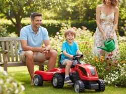 MMX Dečiji Traktor na pedale Crveni