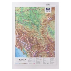 Mount everest reljefasta mapa a3 srbija ( B2C06902 )