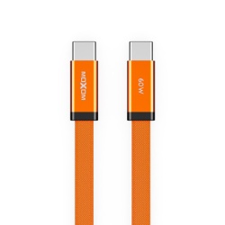 Moxom mx-cb372 pleteni fast 60w 3a type-c na type-c 1m narandzasti Usb data kabal ( U2216 )