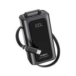 Moxom mx-pb166 hurricane pd 20w + qc 22.5w 10000mah crni Power bank ( BAT9588 )