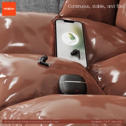 Moxom Slusalice bluetooth mx-tw77 anc+enc braon ( SL1602 )-5