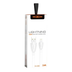 Moxom Usb data kabal mx-cb32 2.4a lightning 1m beli ( U2061 )-2