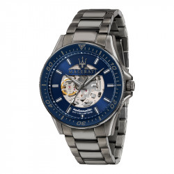 Muški maserati sfida automatic plavi sivi elegatno sportski ručni sat sa sivim metalnim kaišem ( r8823140001 ) - Img 1
