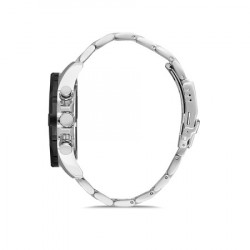 Muški santa barbara polo prive multifunction crni srebrni sportsko elegantni ručni sat sa srebrnim metalnim kaišem ( sb.1.10203.1 ) - Img 4