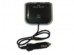 N/A Auto punjač USB 1 na 3 rupe ES-09 ( 00-006 )