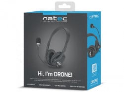 Natec drone stereo headset, black ( NSL-0294 )  - Img 2