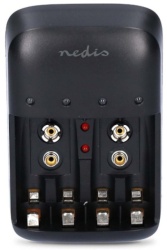Nedis BACH07 Punjač za baterije sa led indikatorom AA, AAA, 9V