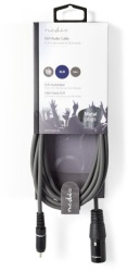 Nedis COTH15205GY30 Unbalanced Audio Cable XLR 3-Pin muski na RCA muski, 3m, PVC, Dark Grey