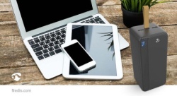 Nedis PBKPD20W325BK Powerbank, 30000mAh, 1xUSB-C, 2xUSB-A, PD3.0 20W, Lithium-Polymer, Display