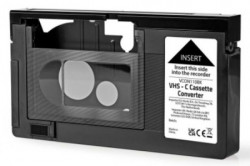 Nedis VCON110BK VHS converter VHS-C to VHS video kasetu - Img 1