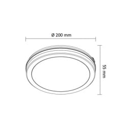 Ningbo LED plafonjera 15W, promenljiva boja svetla   ( E201824 )-2