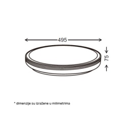 Ningbo LED plafonjera 24,48W, promenljiva boja svetla   ( VESTA667 )-2