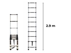 Norvel teleskopske aluminijumske merdevine do 2.9m ( KLK-LD-18 )