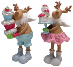 Novogodišnja figura slatki irvas ( 57743 )