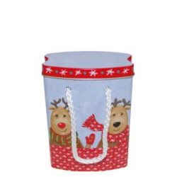Novogodišnja metalna kutija-kesica "xmas" ( 3148/003_1 )