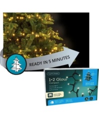 Novogodišnje LED 1-2 glow compact gusce od basic za jelke 150cm 5 nivoa sijalica 400L0 58kgs ( 495400 )