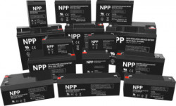 NPP NP12V-4.5Ah, AGM BATTERY, C20=4.5AH, T1, 90x70x101x107, 1,5KG, BLACK - Img 1