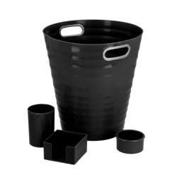 Office set kancelarijski set crna pvc 4k ( 460954 )