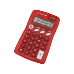 Olympia lcd-825 kalkulator crvena ( 495020 )