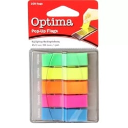 Optima page marker pvc neon 45x12 5x40l optima ( 22940 )