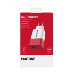 Pantone kućni punjač 20W u crvenoj boji ( PT-PDAC02R1 ) - Img 2